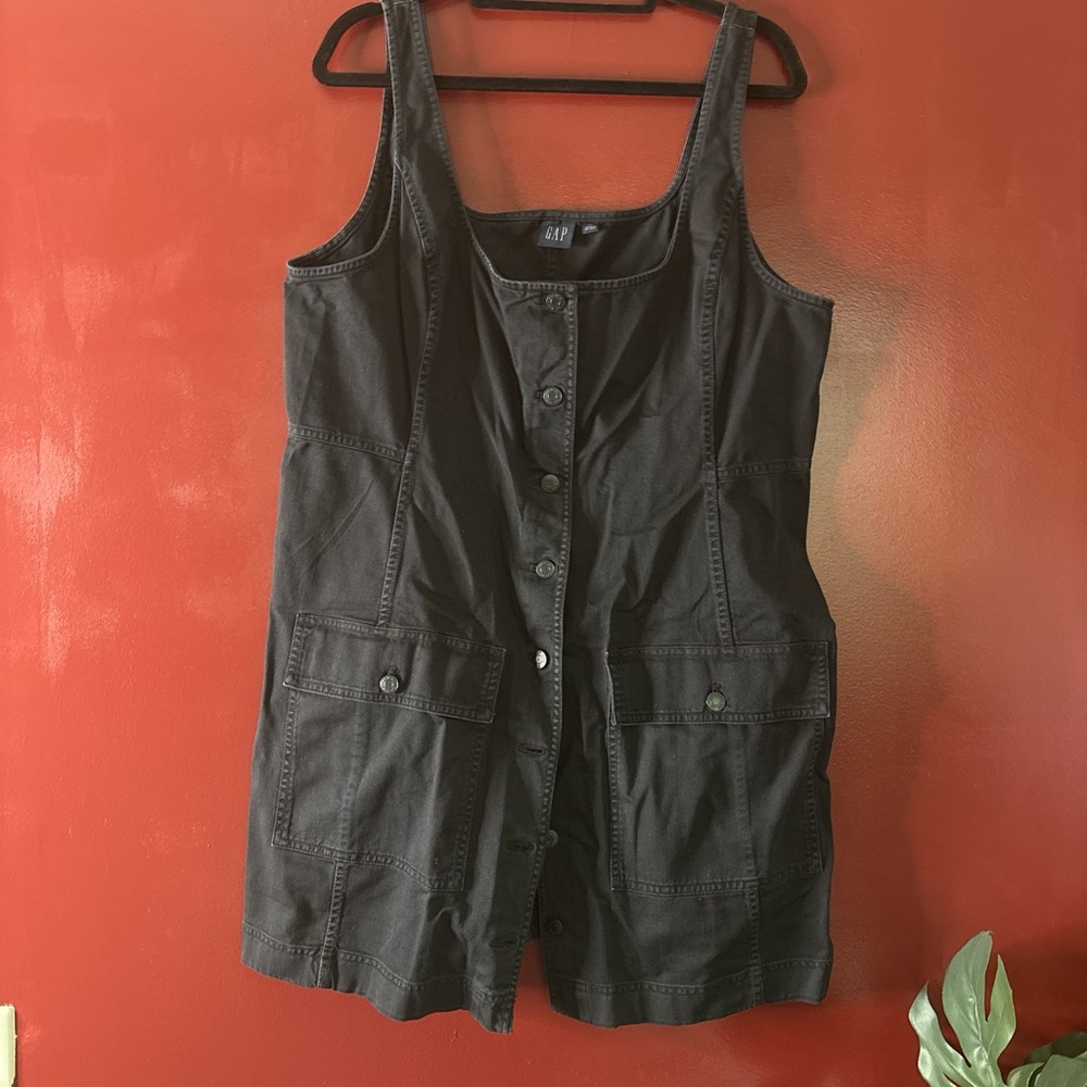GAP Navy blue Button-Front Dress